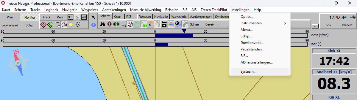 Шаги 1 и 2: Instellingen → Systeem, затем Kanalen.